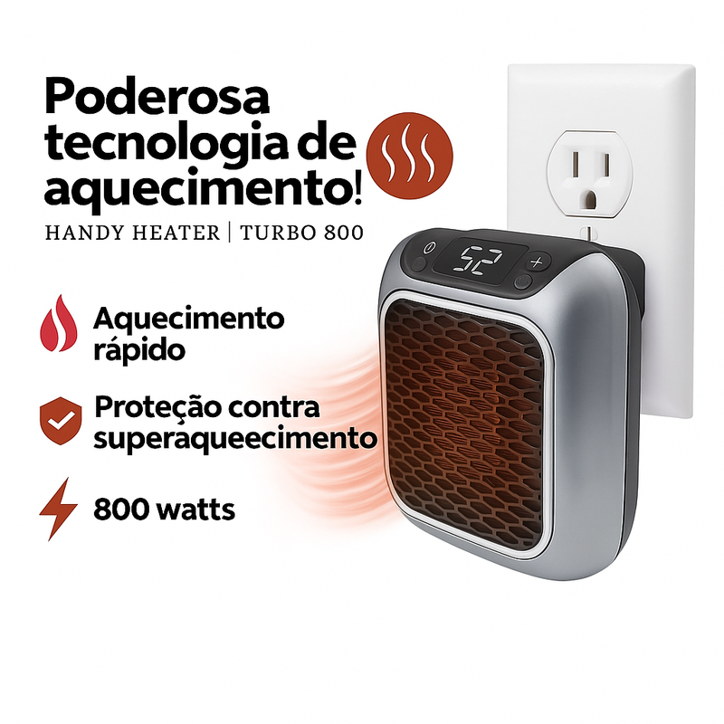 Aquecedor Digital Portátil